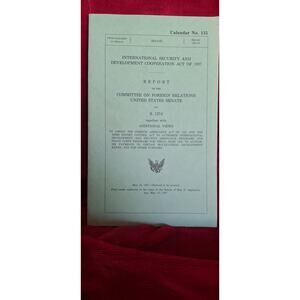 International Security and Development Cooperation Act of 1987- Near Mint